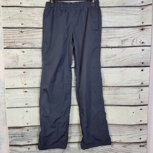 Under Armour Women’s Navy Blue Track Pants Size Small Mesh Lined Water-Resistant
